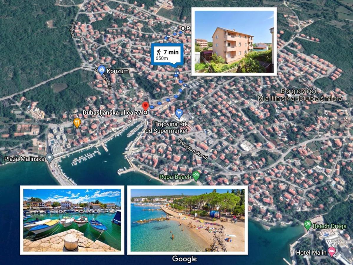 Apartments Dunja Малинска Екстериор снимка